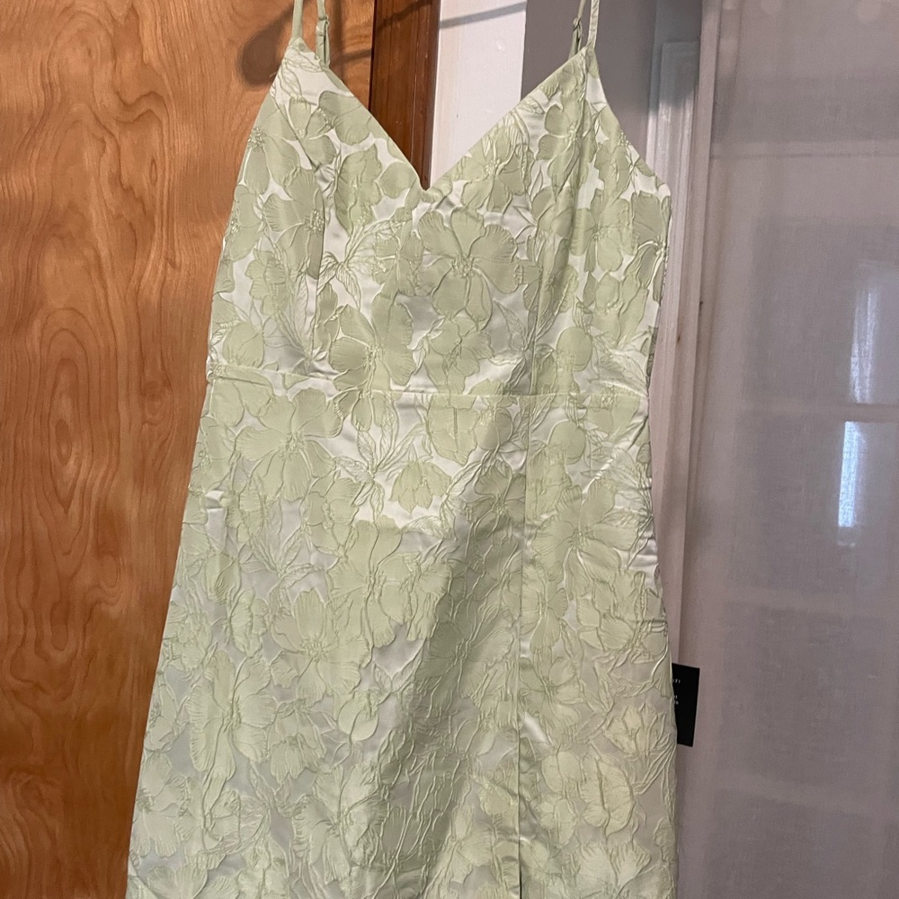 Lulus Floral Jacquard Sleeveless Mini Dress_NWT - Picture 5 of 9